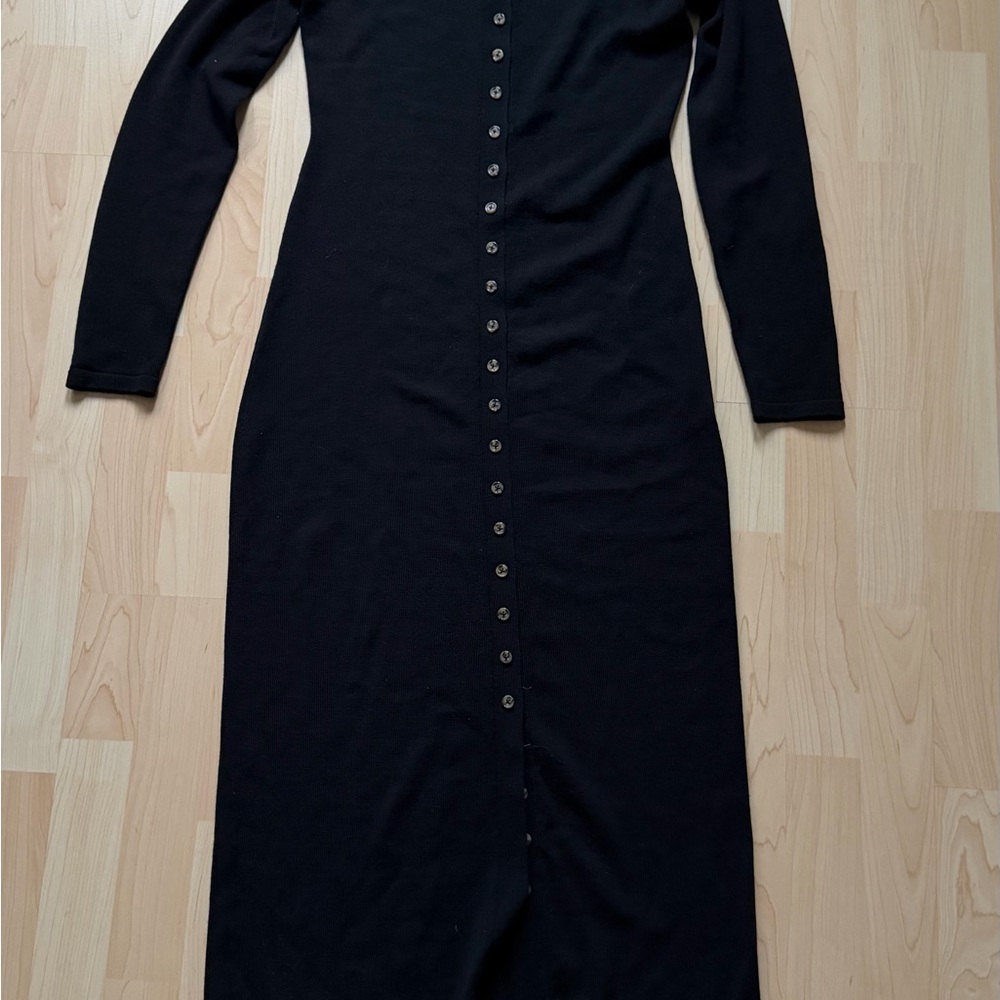 Reformation black maxi knit button down dress, size S - Picture 15 of 15